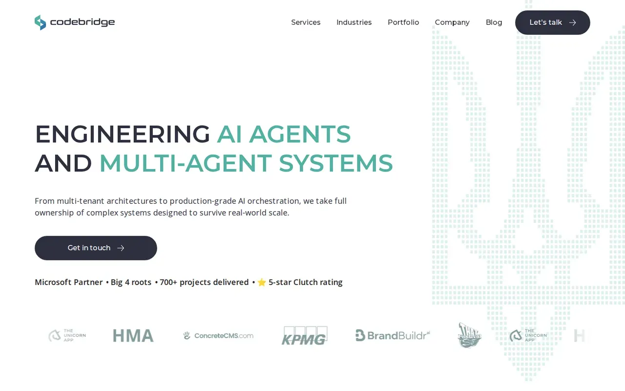 Codebridge homepage