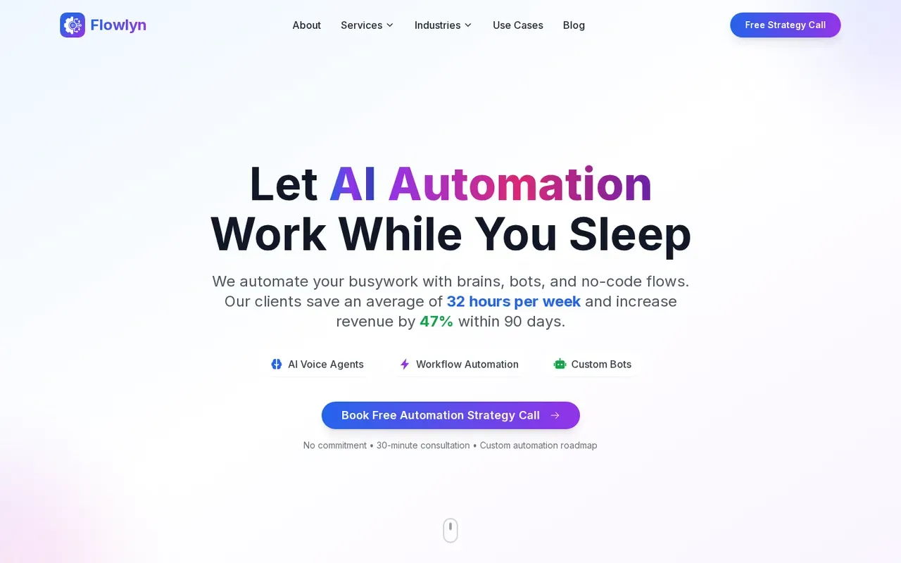Flowlyn homepage