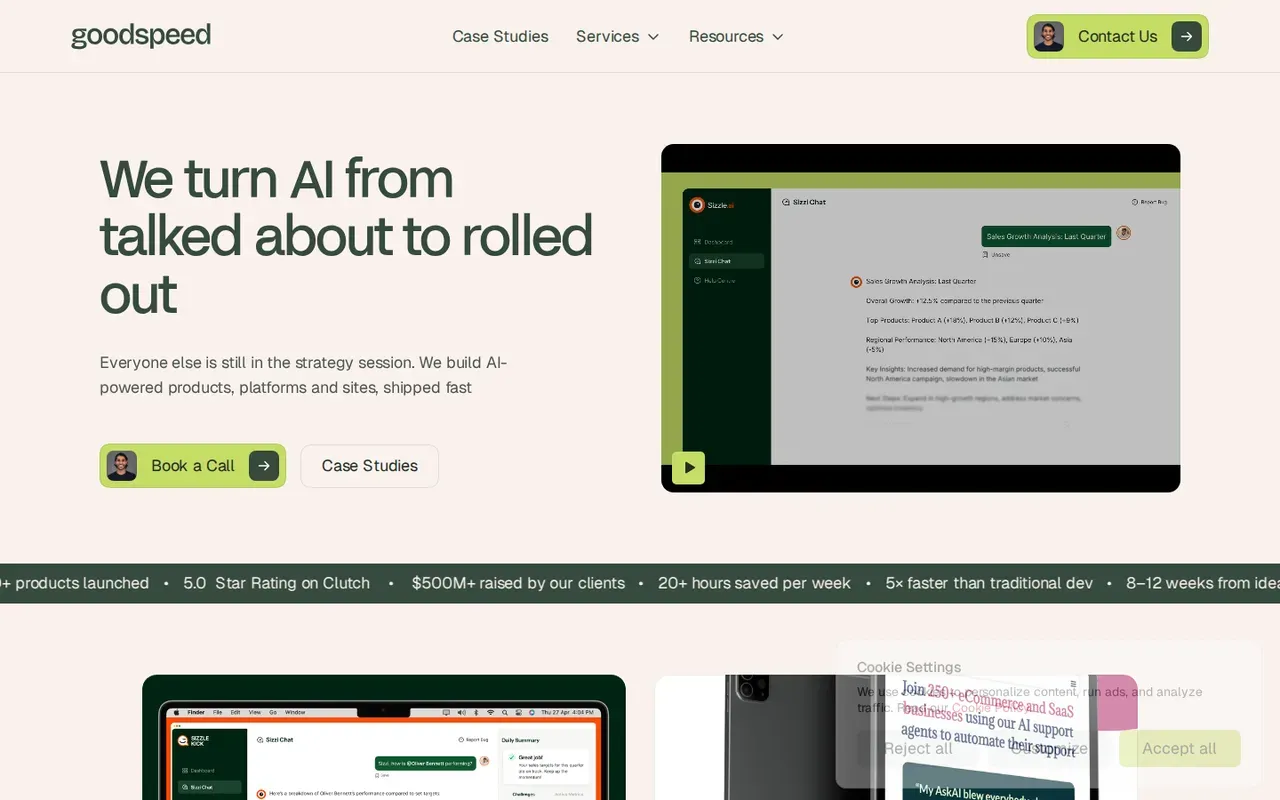 Goodspeed homepage