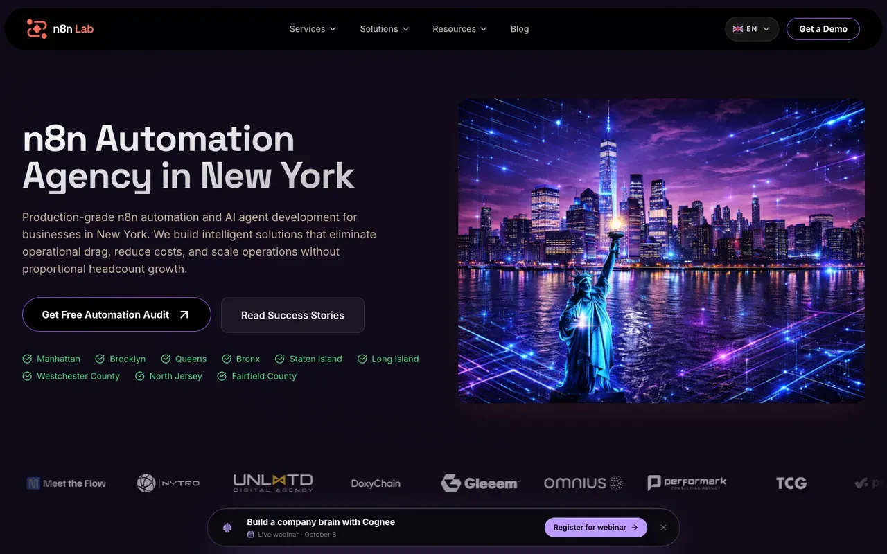 n8n Lab New York page